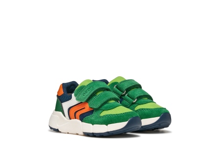 Sneaker Flexyper  B566GD 054FU C0587 pentru baietii, Green Geox [1]