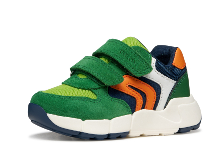 Pantofi primii pași - Sneaker Flexyper  B566GD 054FU C0587 pentru baietii, Green Geox