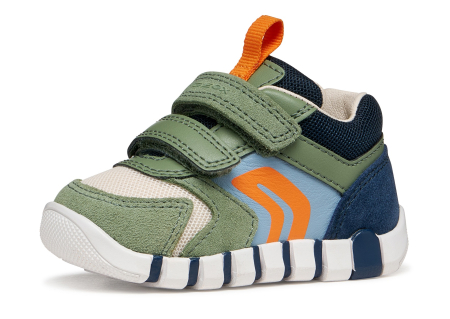 Branduri - Sneakers Geox B Iupidoo B3555C B3555D 02214 CD3F4 olive pentru baietii