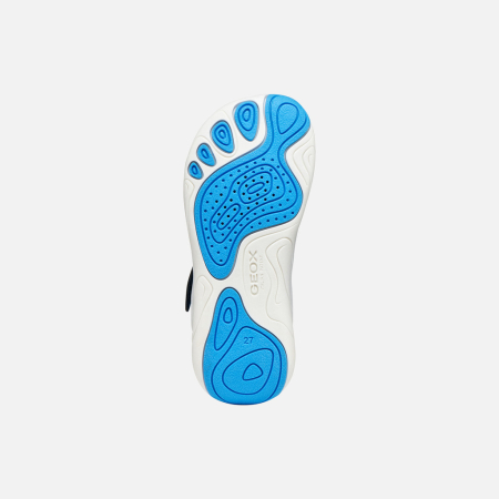 Sneakers Barefoot Foot-Run, Albastri J65PDB 06K9J CF44D Geox [1]