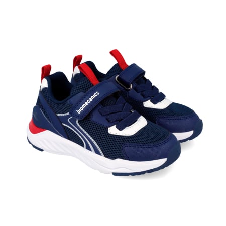 Incaltaminte primii pasi - Sneakers Textili Flexibili Biomecanics 262273-A089 bleumarin pentru baieti