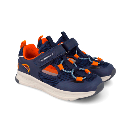 Sandale primii pasi - Sandale textile, flexibile, sport 262255-A008 pentru baieti in culoarea bleumarin