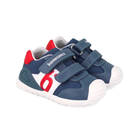 Pantofi primii pași - Sneakers Biomecanics Primii Pasi 262121-A556 albastrii pentru baieti