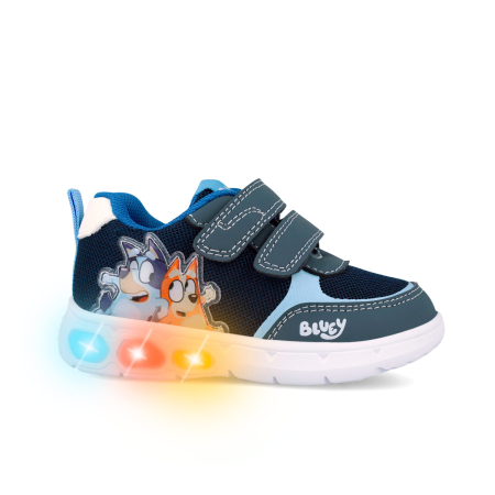 Adidasi textili bleumarin pentru baieti cu luminite si Bluey. 262860-A008 Garvalin [4]