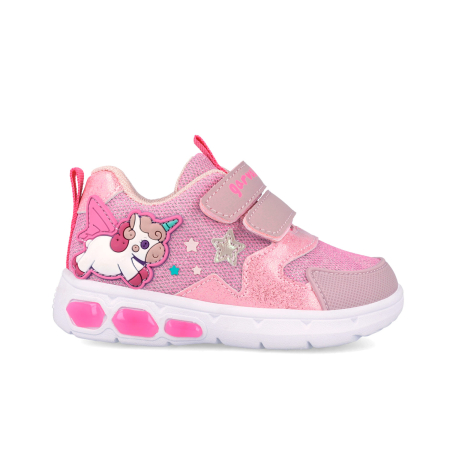 Adidasi roz cu ponei si luminite  262720-A032, [0]