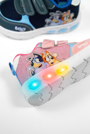 Adidasi textili bleumarin pentru fete cu luminite si Bluey. 262860-B032 Garvalin [7]