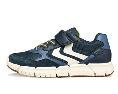 Încălțăminte copii - Sneakers Geox Flexyper bleumarin cu galben, cod J459BB 0FU22 C0657