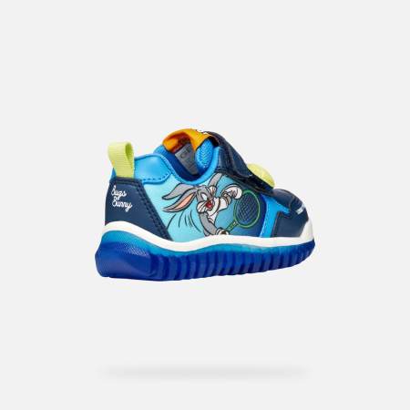 Sneakers lightyloo B545ZB 05411 CB44D Bugs Bunny, Geox  pentru baieti in culoarea albastru [2]