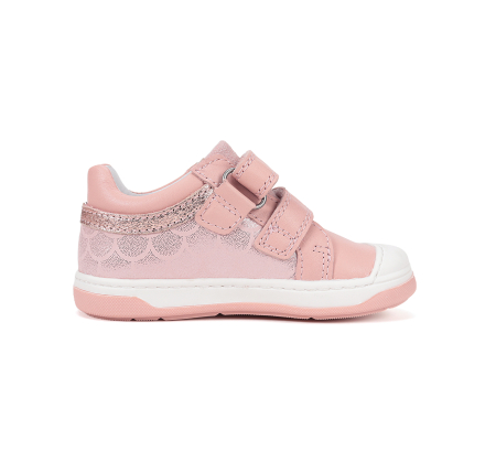 Pantofii din piele, supinati, roz, pentru fete DA03-6-1326Z [2]