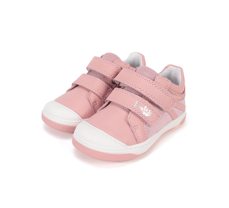 Pantofii din piele, supinati, roz, pentru fete DA03-6-1326Z [5]