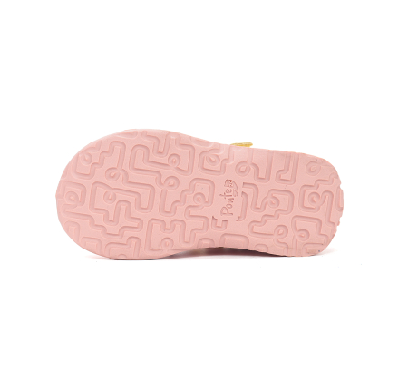 Pantofii supinati, din piele naturala, roz pentru fete DA03-6-1692A [4]