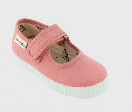 Balerini roz cu Velcro, Victoria Calzados [1]