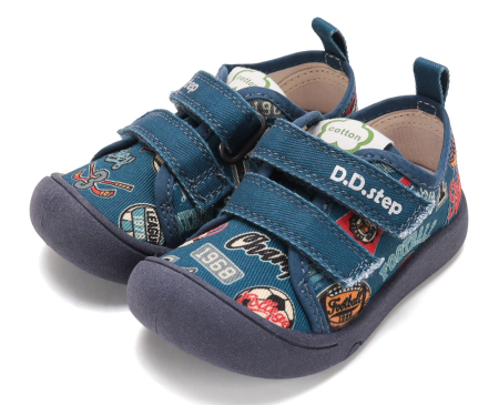 Încălțăminte copii - Tenisi textili D.D.Step bleumarin c100-62222