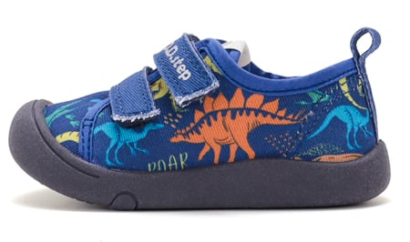 Incaltaminte Barefoot - Tenisi textili D.D.Step bleumarin cu dinozauri C100-62481