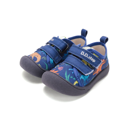 Tenisi textili D.D.Step bleumarin cu dinozauri C100-62481 [5]