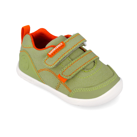 Tenisi foarte usori Biomecanics Barefoot Calapod Lat 262190-B442 textili, verzi pentru baieti Barefoot, Biomecanics [2]