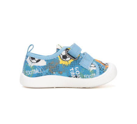 Tenisi textili pentru baiat, albastrii C100-61415A DD Step [5]