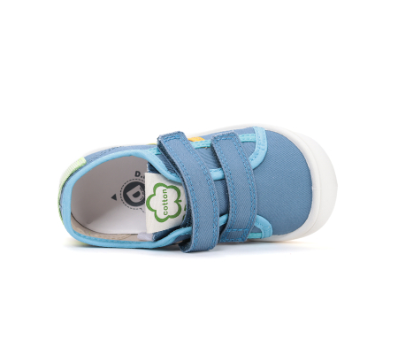 Tenisi textili pentru baiat, albastrii C100-61143 DD Step [3]