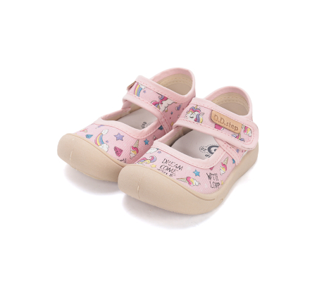 Balerini textili pentru fete, roz C100-61436 DD Step [5]