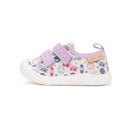 Încălțăminte copii - Tenisi textili hidrofobi pentru fete cu roz C100-61432A