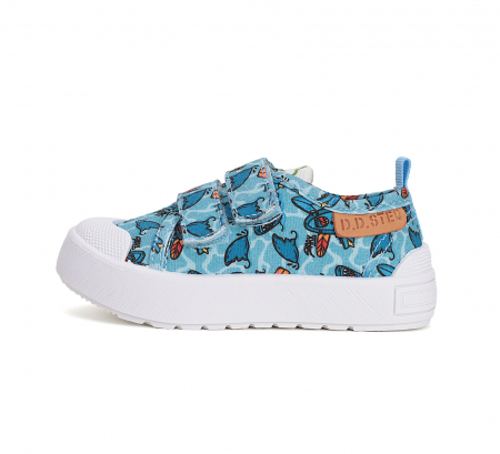 Tenisi - Tenisi Hidrofobi din Bumbac, Blue Sharks, DD step