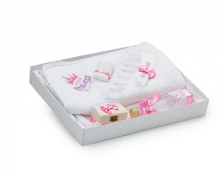 Trusouri botez - Trusou Botez pentru Fetite, Princess, Roz pal, TinTin Shop