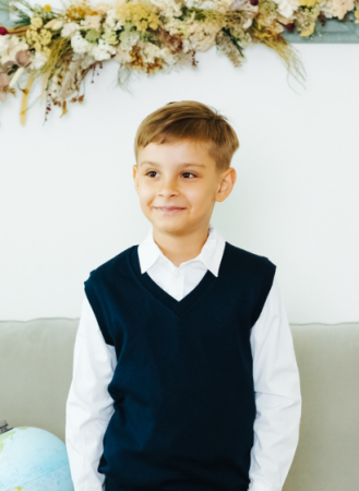 UNISEX - Vesta din bumbac bleumarin uniforma