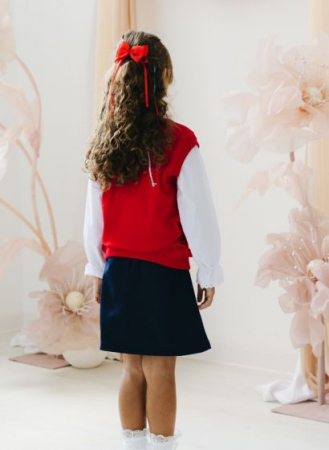 Vesta din bumbac rosie uniforma [2]