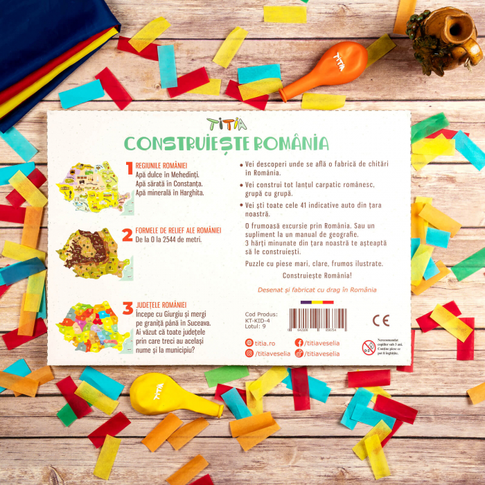 Construiește România - Puzzle în 3 straturi - Județe, Regiuni, Relief [7]