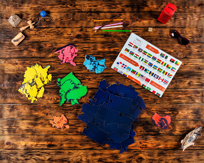 Construiește Harta Lumii - Puzzle Educativ în Format Mare [5]