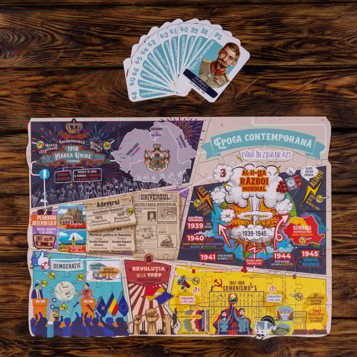 Istoria Noastră - 5 Seturi Puzzle, 48 Cartonașe cu Personaje Istorice, 1 Broșură Ilustrată (38 pagini) [3]