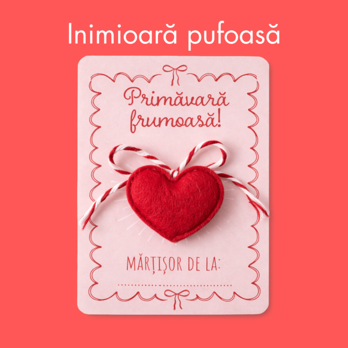 Mărțișor cu Inimioară Pufoasă [3]
