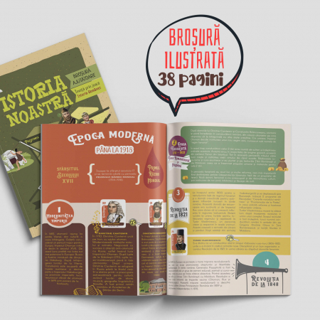 Istoria Noastră - 5 Seturi Puzzle, 48 Cartonașe cu Personaje Istorice, 1 Broșură Ilustrată (38 pagini) [5]