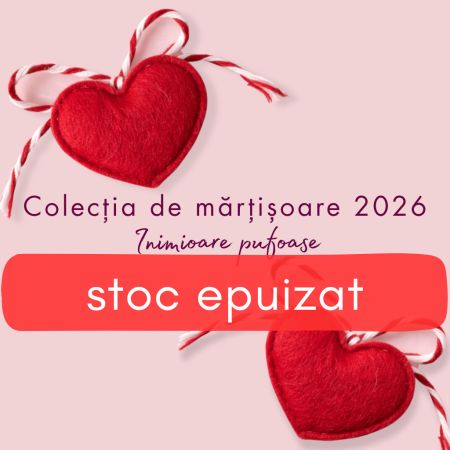 Accesorii - Mărțișor cu Inimioară Pufoasă