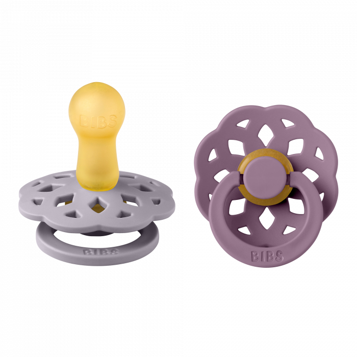 2 Pack Bibs Boheme Fossil Grey / Mauve Size 1 (0-6 Luni) [2]