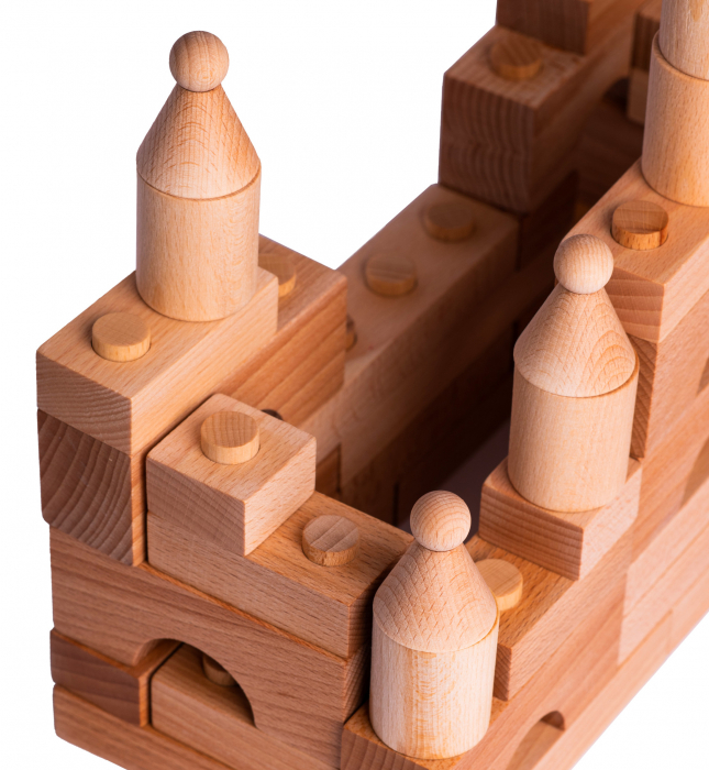 Puzzle constructie Lemn Natur Cubito [2]