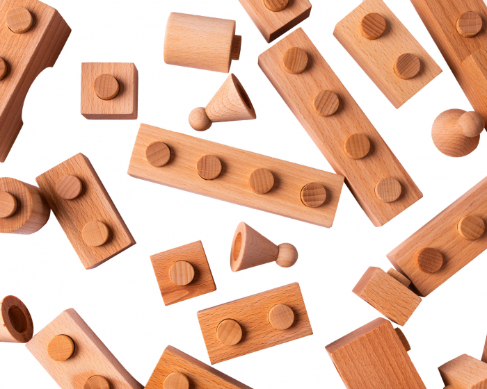 Puzzle constructie Lemn Natur Cubito [4]