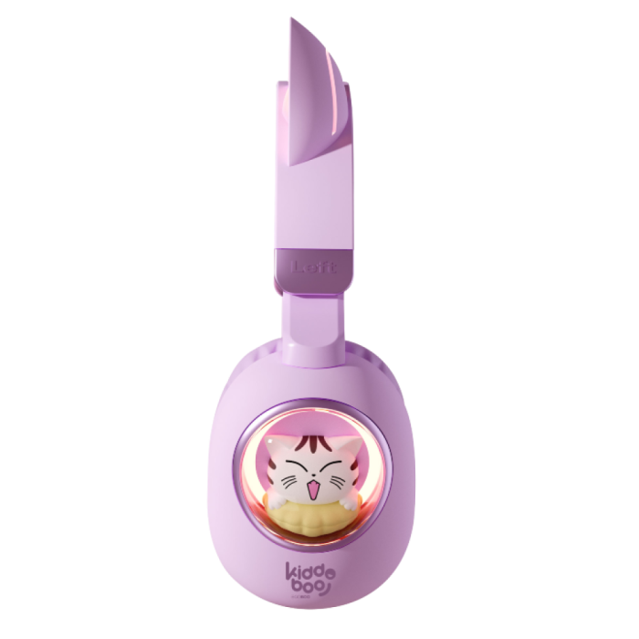 Bluetooth pentru Copii KIDDOBOO Delulu Lavender, Limitare Volum 86 dB, Bluetooth 5.0, 9+ [2]