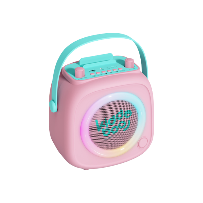 Boxă Karaoke Bluetooth pentru copii KIDDOBOO KidsVoice Pink, microfon inclus, 10W, Bluetooth 5.3, 4+ ani [4]
