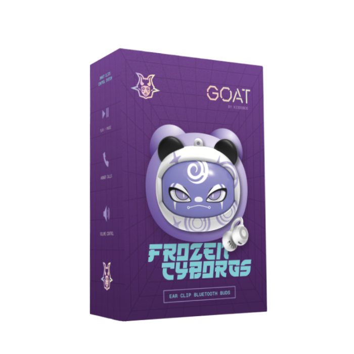 Căști Wireless KIDDOBOO GOAT Earbuds  Frozen Cyborgs, Bluetooth 6.0, cu carcasă de încărcare, Galben, 9+ - Copie [5]
