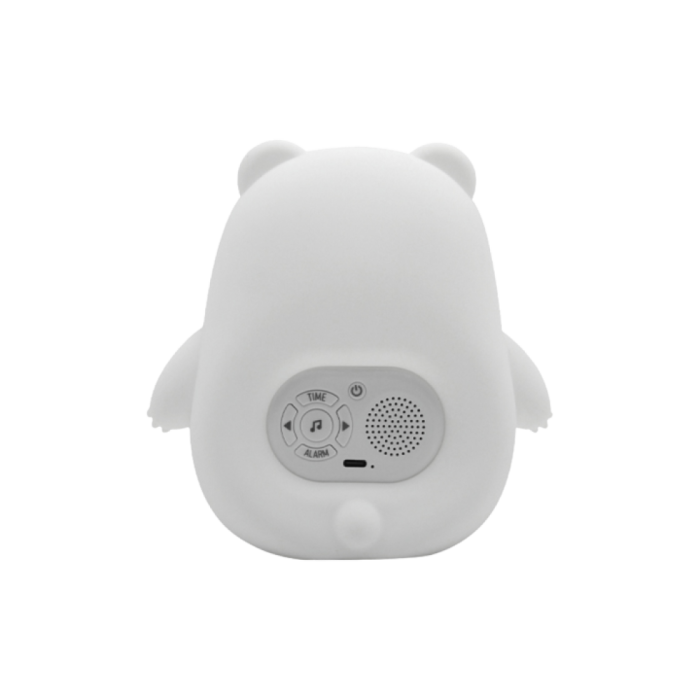 Ceas deșteptător și lampă de veghe copii KIDDOBOO SoundGlow Bear, sunete albe, Sleep Trainer, LED, 4+ ani [3]