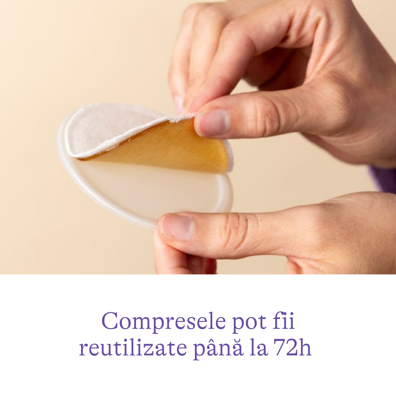 Compresă Soothies® Lansinoh pentru calmare și protejare mameloane crăpate x2 bucăți [4]