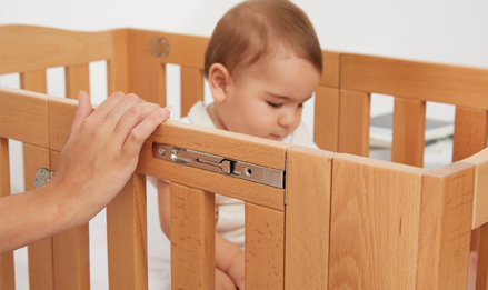 Patut Co-sleeping Pliabil Pico 50x90cm Natur [4]