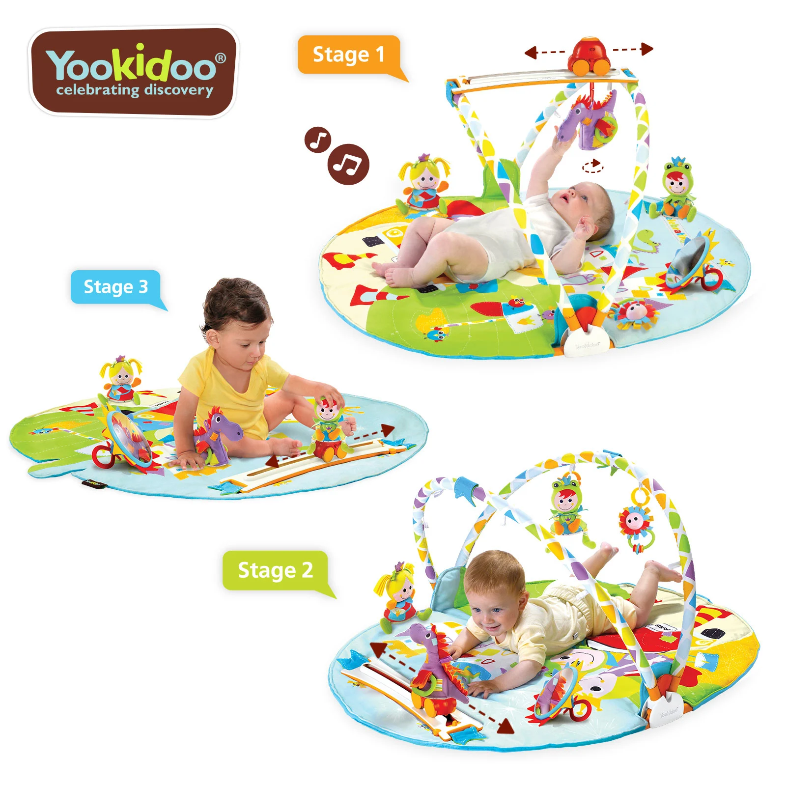 Centru de Activitati Dragon / Princess 0-12 luni, Yookidoo [5]