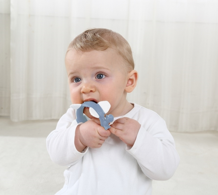 Jucarie Dentitie Silicon Norman Dino Blue [4]