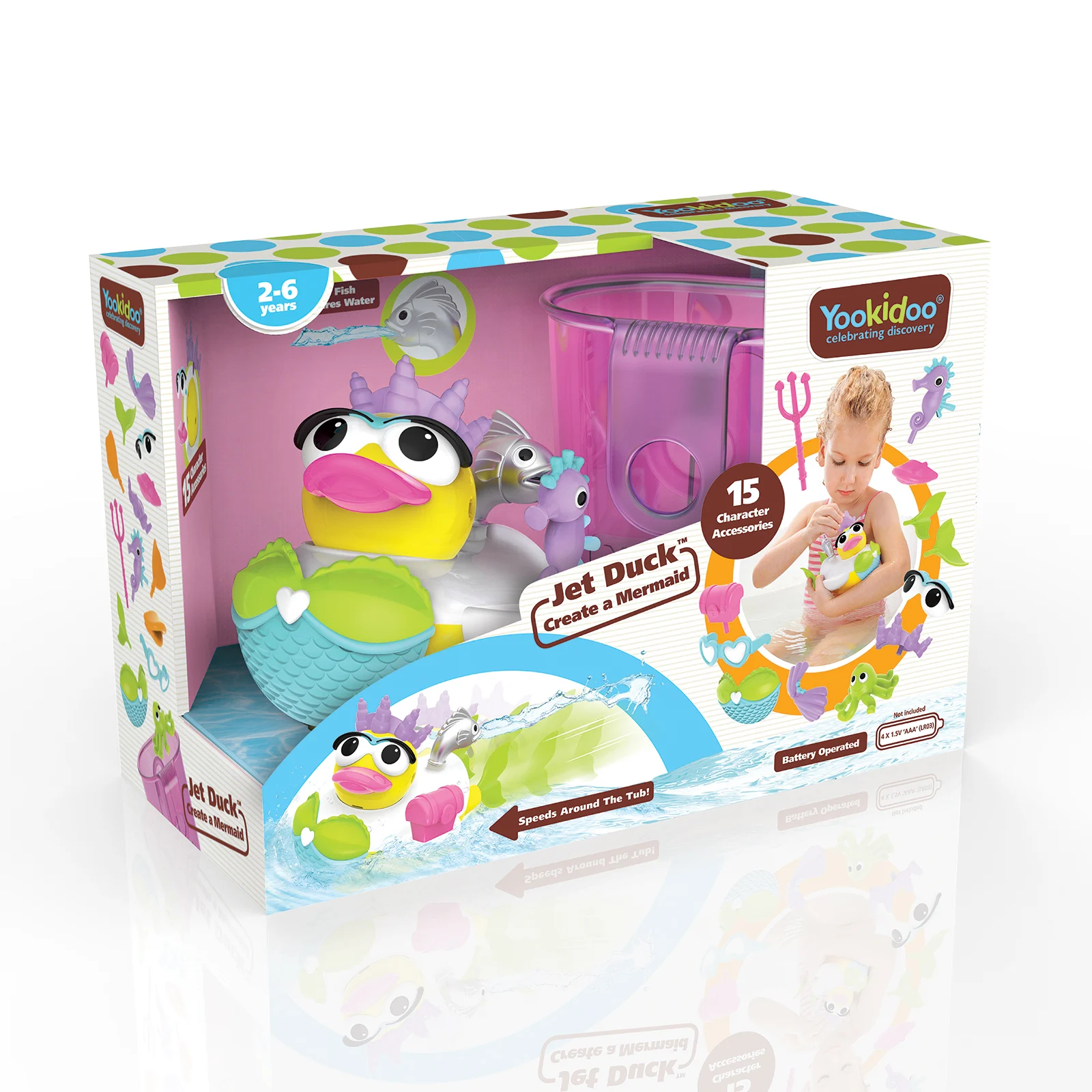 Jucarie rata sirena cu motor si 15 accesorii - 2-6 ani [8]