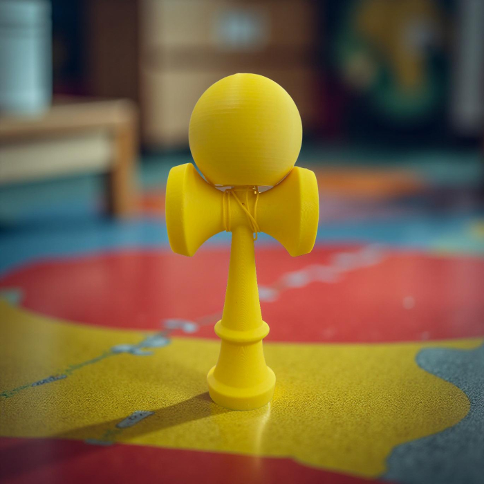 Kendama 3D - Galben [3]