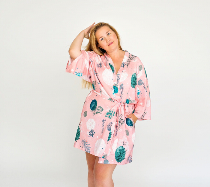 Kimono bambus Rose Garden Lullalove - Copie [2]