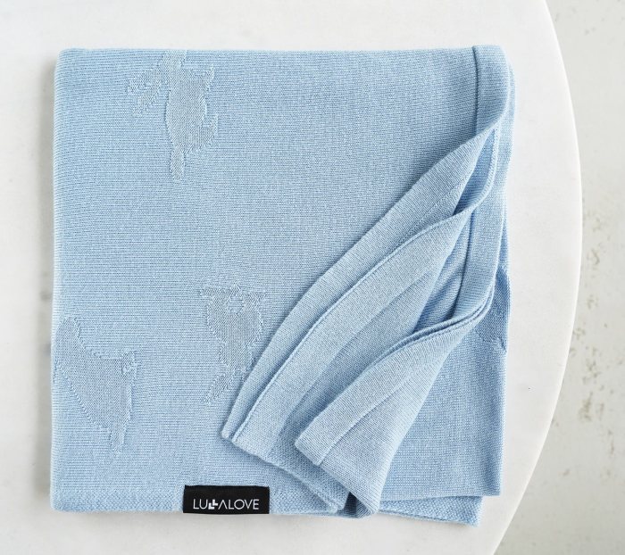 Paturica Bambus 100% 80x100cm - Bunny Blue [2]