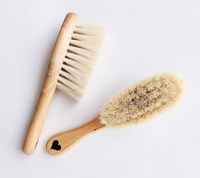 Perie par natural de capra + muselina Bunny CADOU [2]